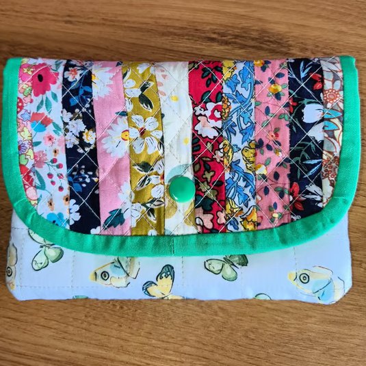 Butterfly and Flowers Pouch