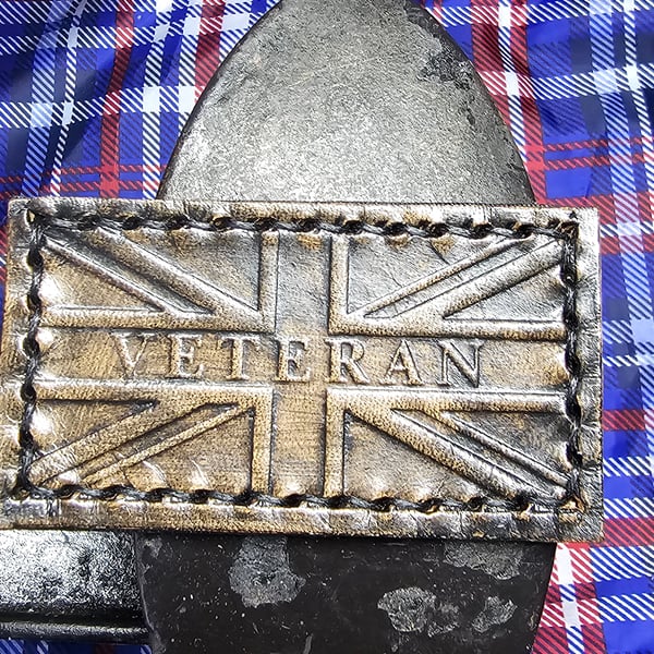 Uk veterans  leather patch 