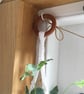Summer Seconds - Macrame plant holder. Made using an up-cycled, white tee shirt - Image 3