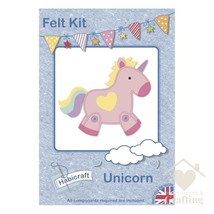 Children's First Sewing Unicorn Felt Kit
