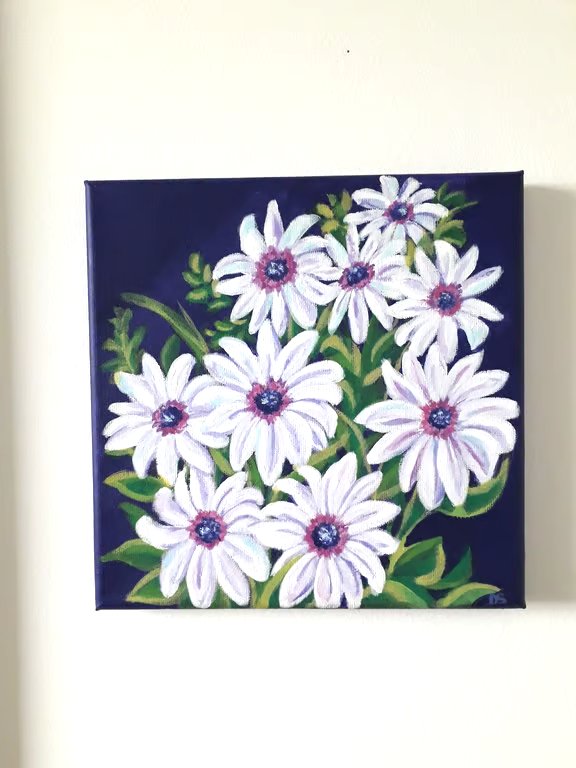 'African Daisy' original painting.  