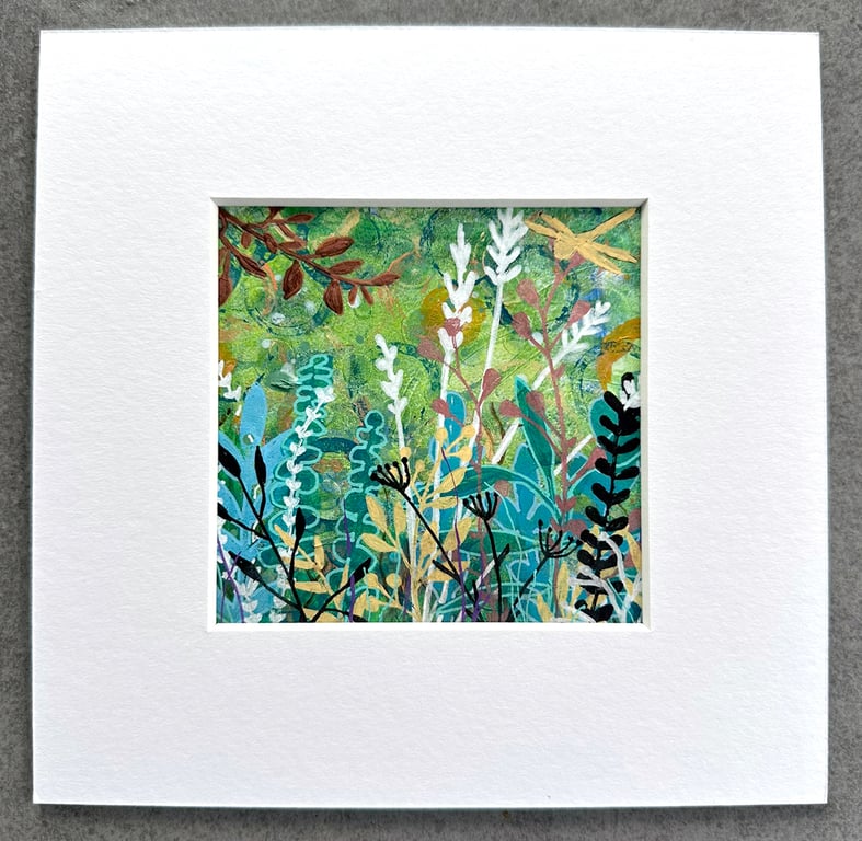 Into the Wild - Original Mixed Media Botanical Artwork