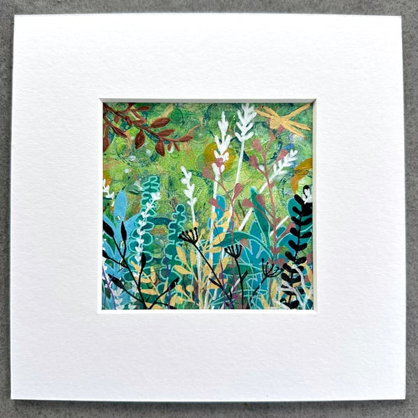 Into the Wild - Original Mixed Media Botanical Artwork