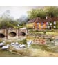 Bibury .The Cotswolds . Framed Special Edition Canvas Print  - Image 2