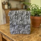 Zebra Print Handmade Insulated Lunch bag 