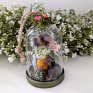 Bee in a Meadow in a Hanging Glass Dome 
