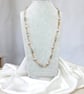 Pearl & Horseshoe Crab Shell Necklace - Image 1