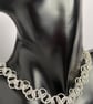 Zig Zag Sterling Silver Chainmaille Chain Choker Necklace in Three Lengths - Image 4