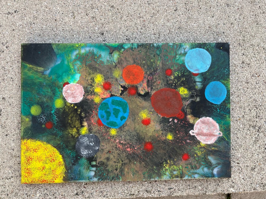 Canvas Space Painting 