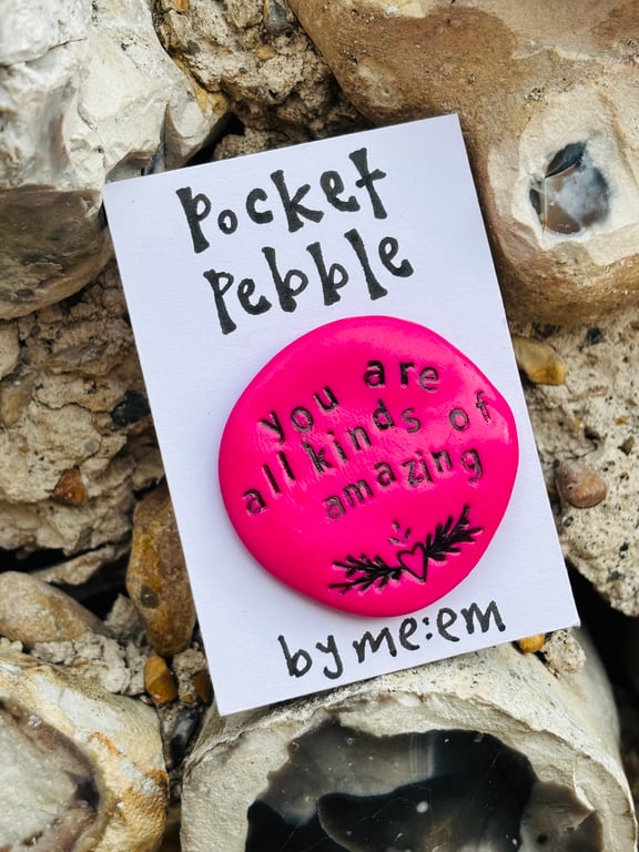 You are all kinds of amazing Pocket Pebble gift 