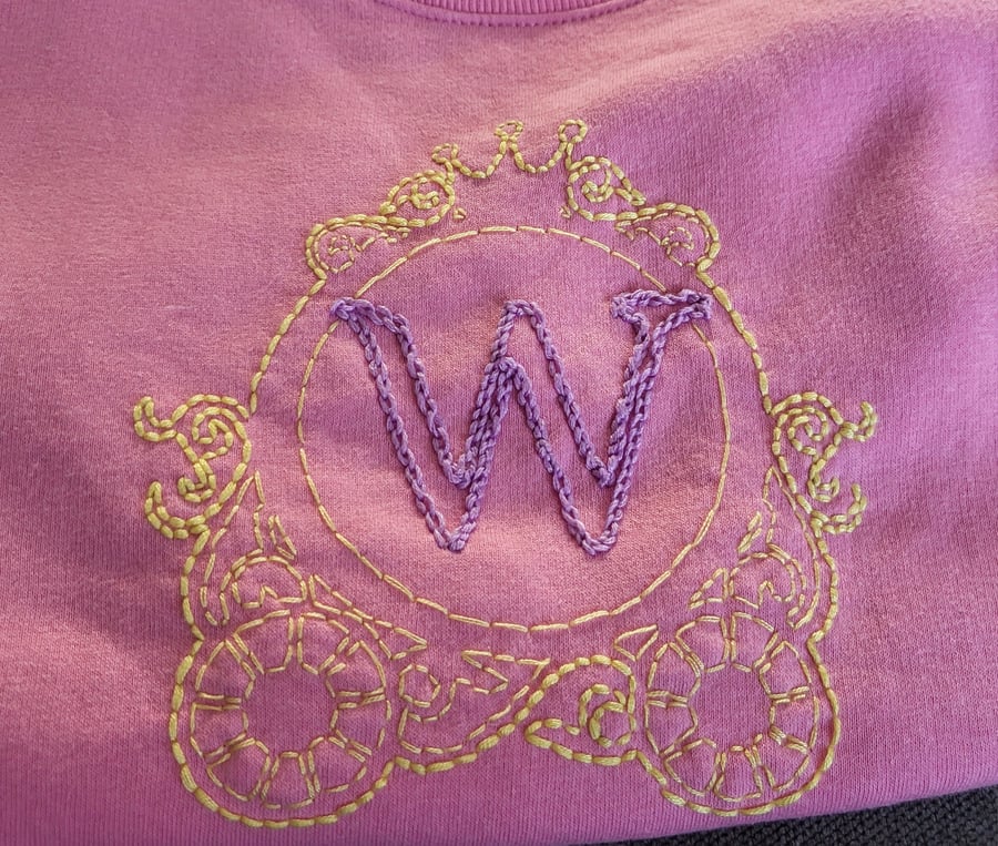 Embroidered Princess Carriage Sweater 