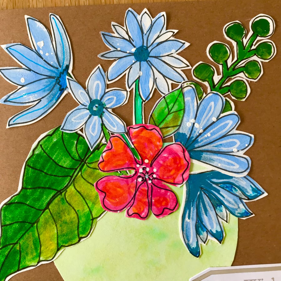 Best wishes greetings card