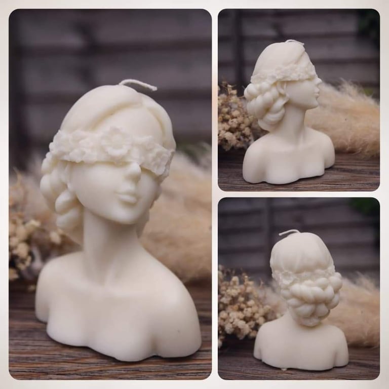 Candle 3d shape Lady