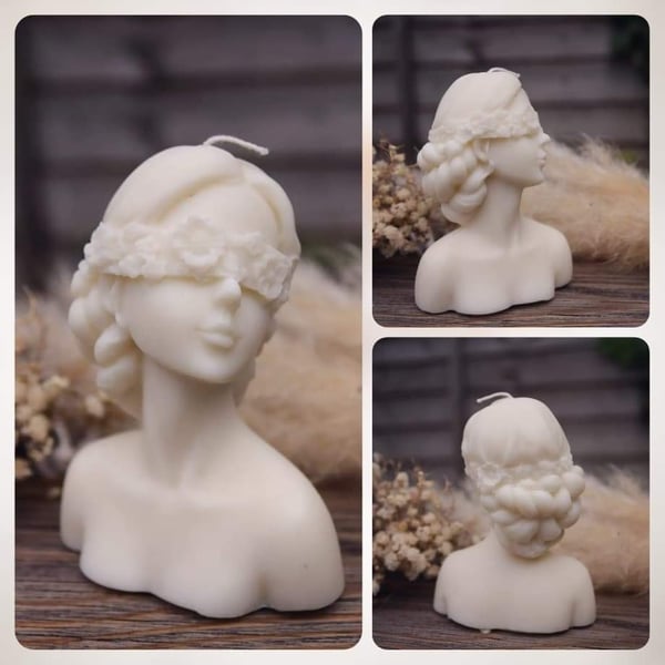 Candle 3d shape Lady