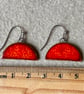 Red Ceramic Earrings; Foraged Bristol Clay, Hypoallergenic Steel Hooks, Earthenw - Image 10