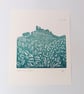 Castle ruins mini linoprint  - Image 5
