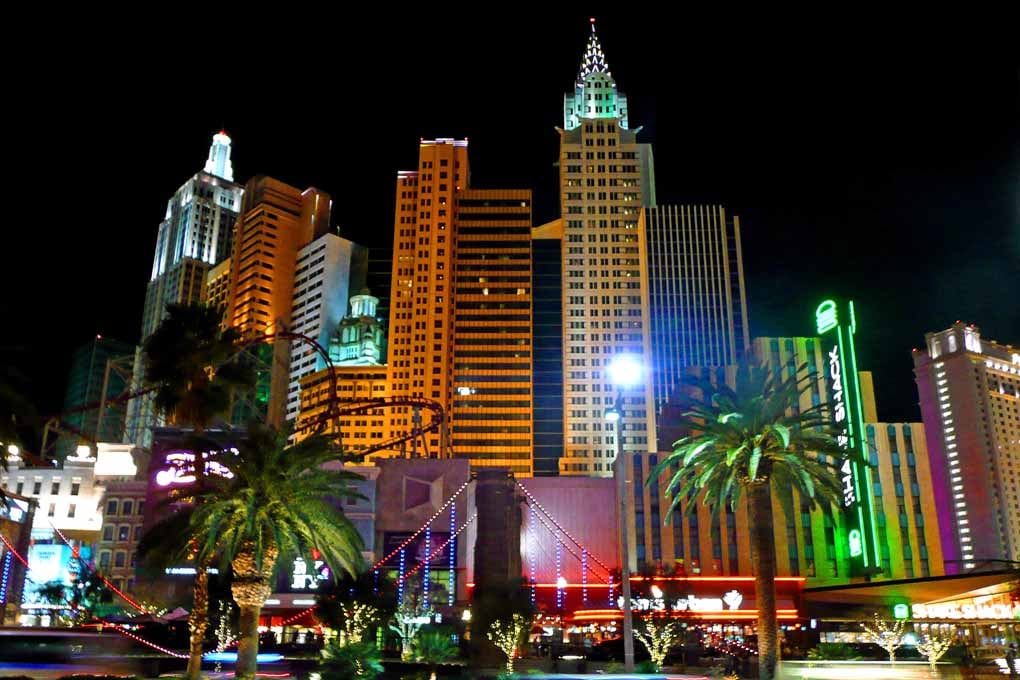 New York New York Hotel Las Vegas America Photograph Print