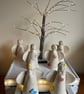 Angel sculpture with blue butterfly & yellow flower - Image 8