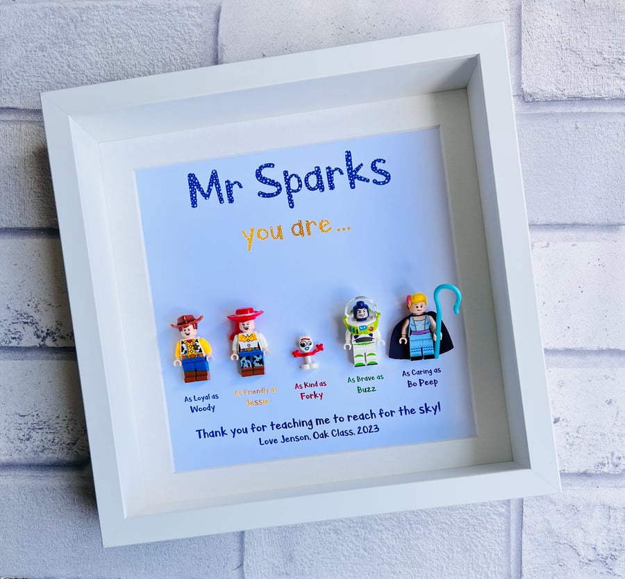 Toy Story Personalised Teacher Minifigures Gift Frame (5)
