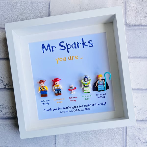 Toy Story Personalised Teacher Minifigures Gift Frame (5)