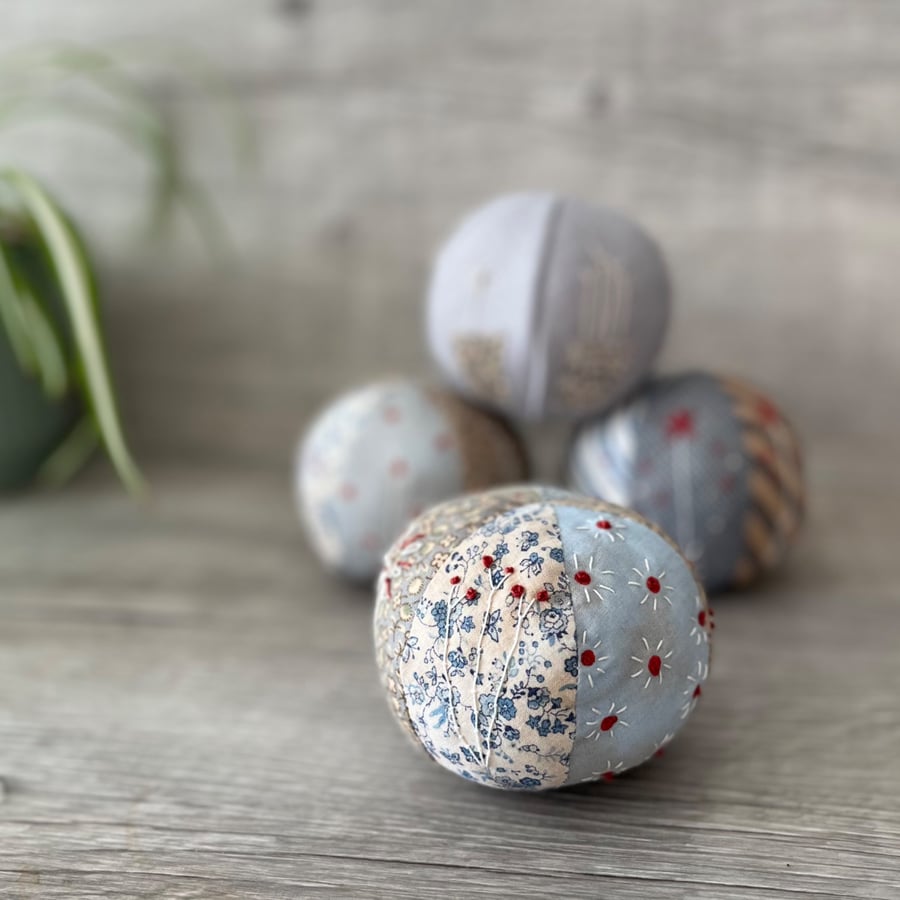 Hand Embroidered Stitched Decorative Sphere Ball 