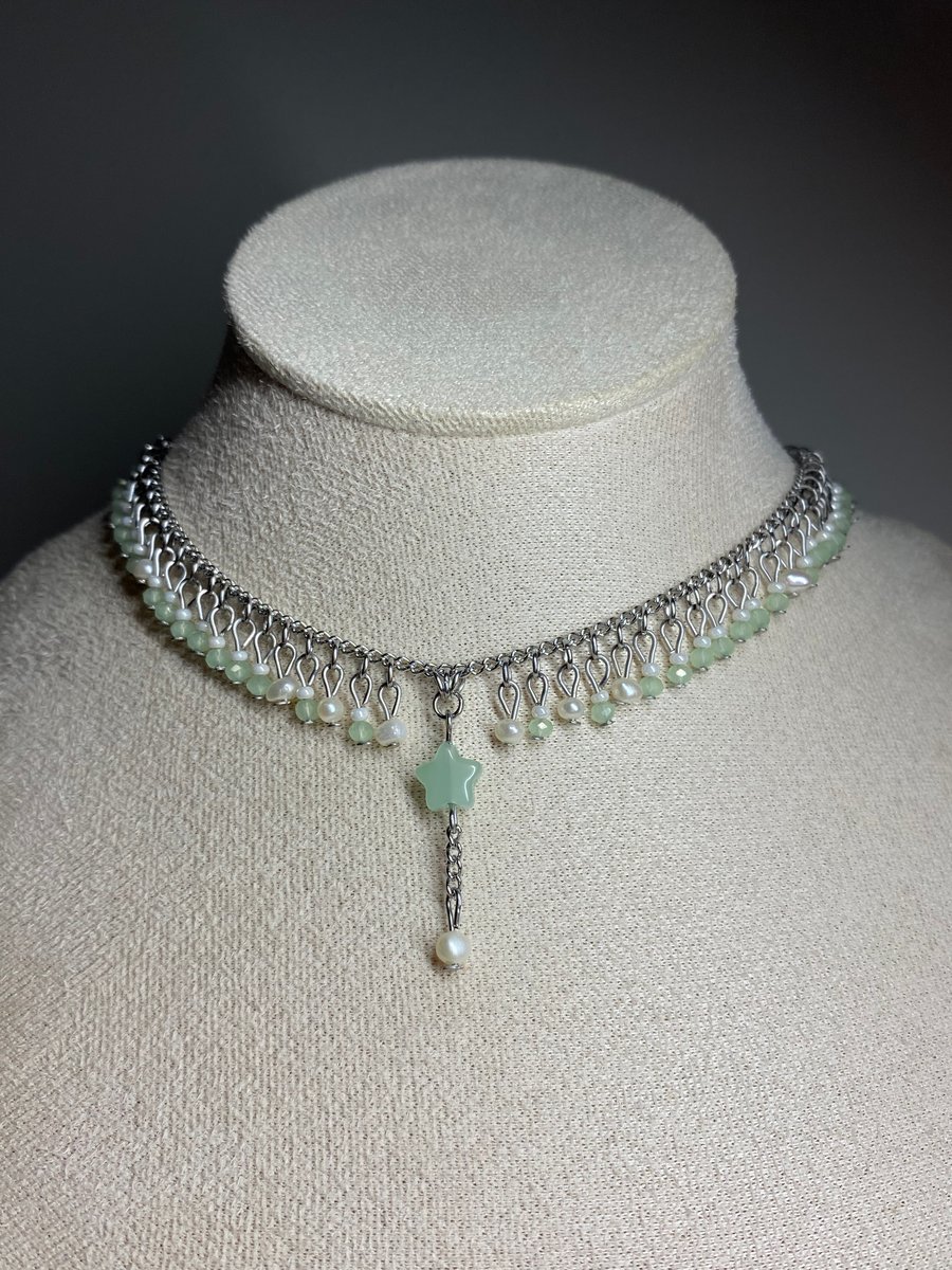 Saylor - Star Fringe Choker Necklace 