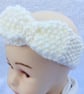 Hand knitted baby headband