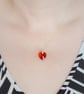 Necklace Swarovski Siam Heart Pendant on Sterling Silver Chain - Image 3