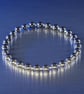 Bracelet polished hematite and sterling silver stretch handmade - Image 4