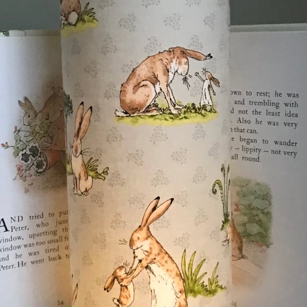 NEW. Meadow Hares - Handmade Tall Night Light