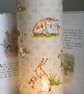 NEW. Meadow Hares - Handmade Tall Night Light