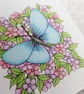 Little Flowers & Blue Butterfly Gift Tags - set of 4 tags - Image 5