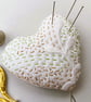 Hand Embroidered Heart Pin Cushion - Image 2