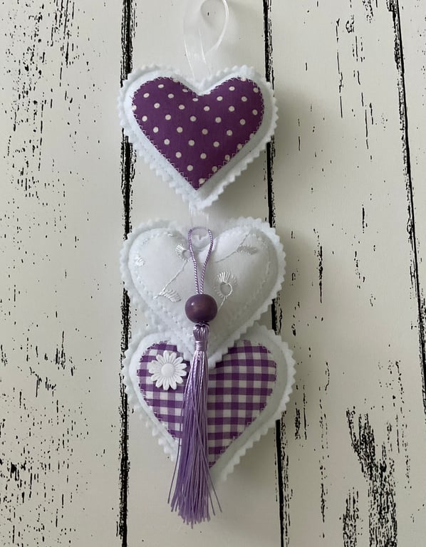 Handmade Hanging Heart Decoration 