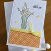 Daffodil Easter Card - Orange