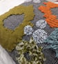 Coastal Dreams Applique Cushion from Recycled Materials with British Wool pads. - Image 3