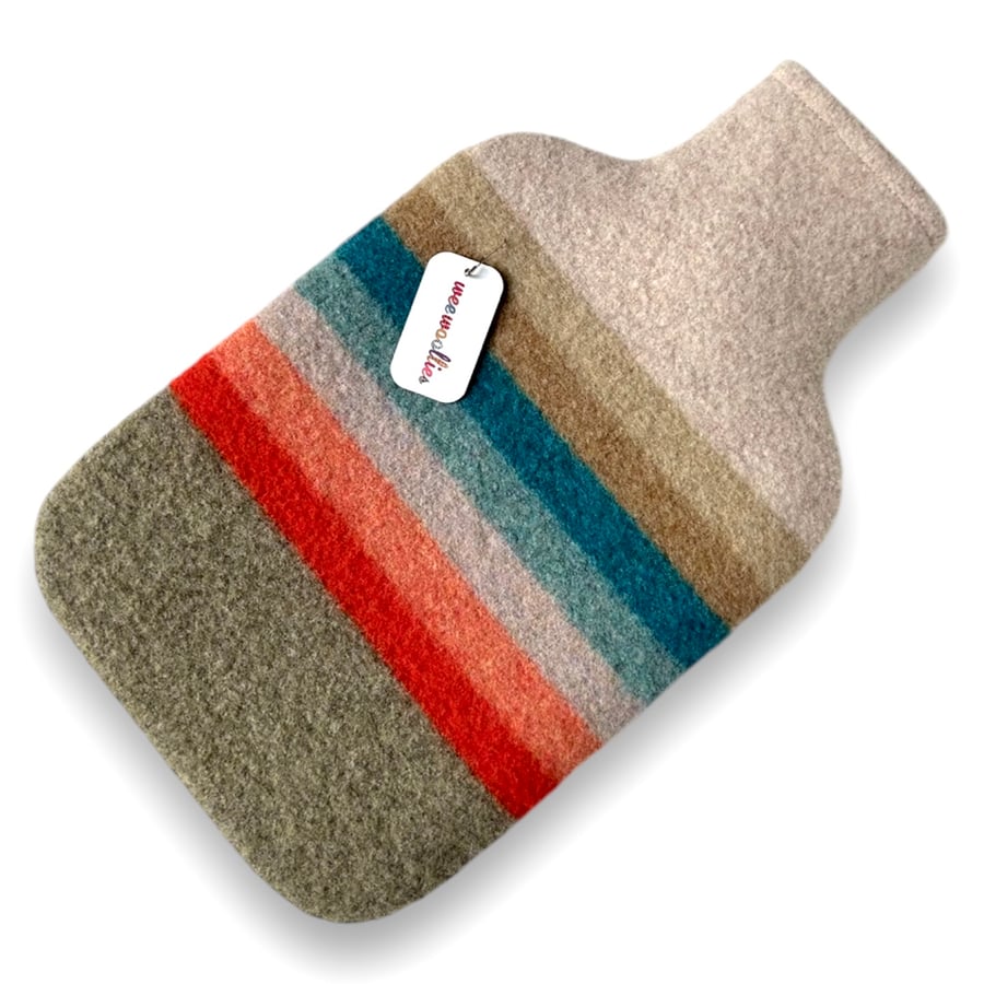 100 % Felted Merino Lambswool Hot water bottle 