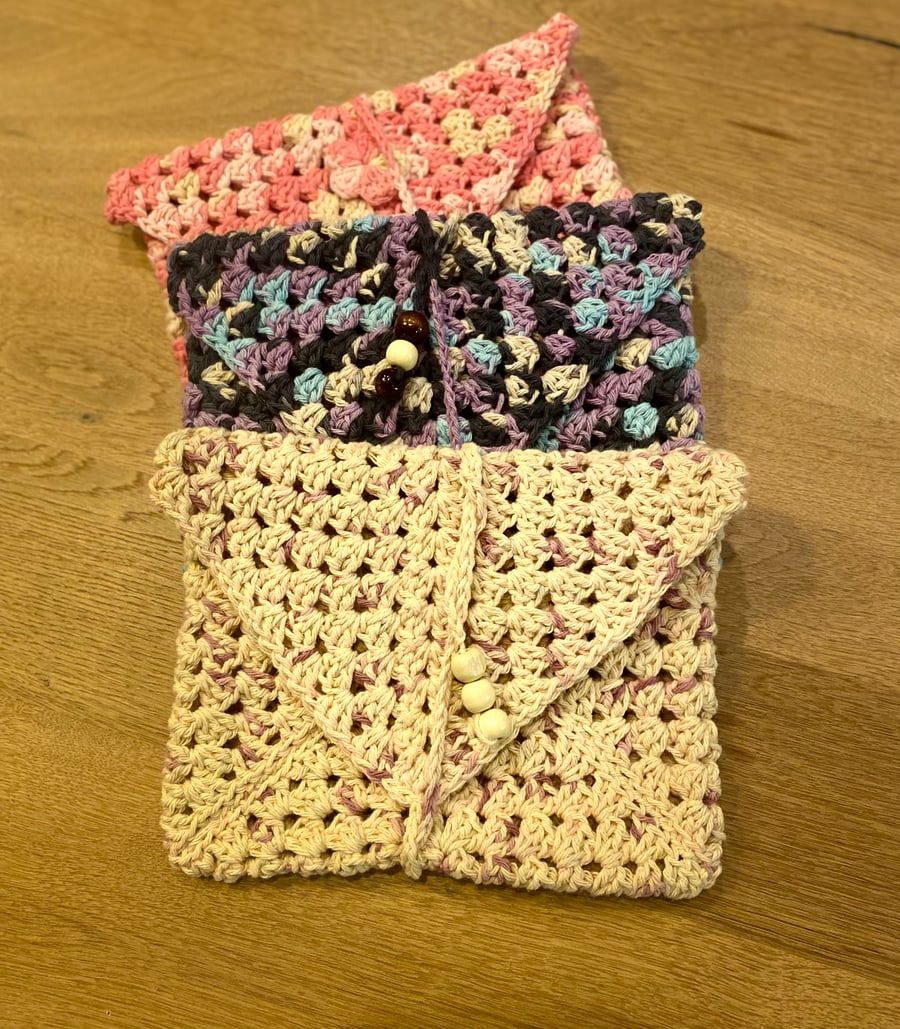 Crochet book sleeve
