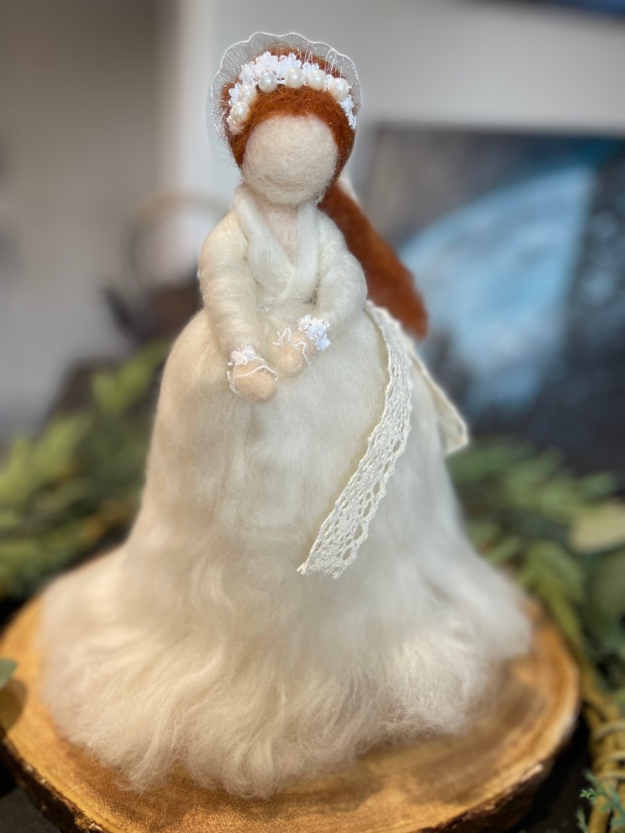 The Woollen Bride -Rose -Handmade with Natural Merino Wool