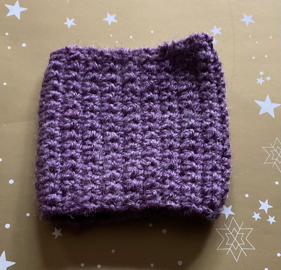 Crochet Cup Cosy, Purple