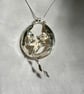 Sterling Silver Flower Basket Pendant - Image 10