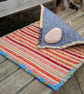 Beautiful Handmade Jute and Wool Rug  - Image 6