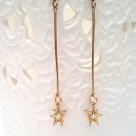 Raw Brass Boho Earrings 