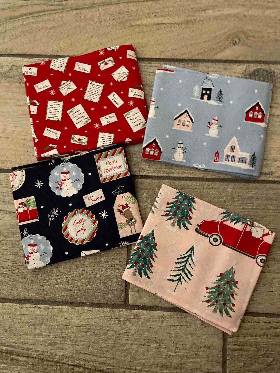 Letters to Santa Christmas Fat Quarter Bundle 