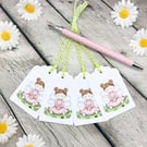 Spring Fairy Gift Tags - set of 4 tags