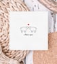 Sheep Love Greeting Card, Sheep Anniversary, Valentine's Day, Birthday Love Card - Image 4