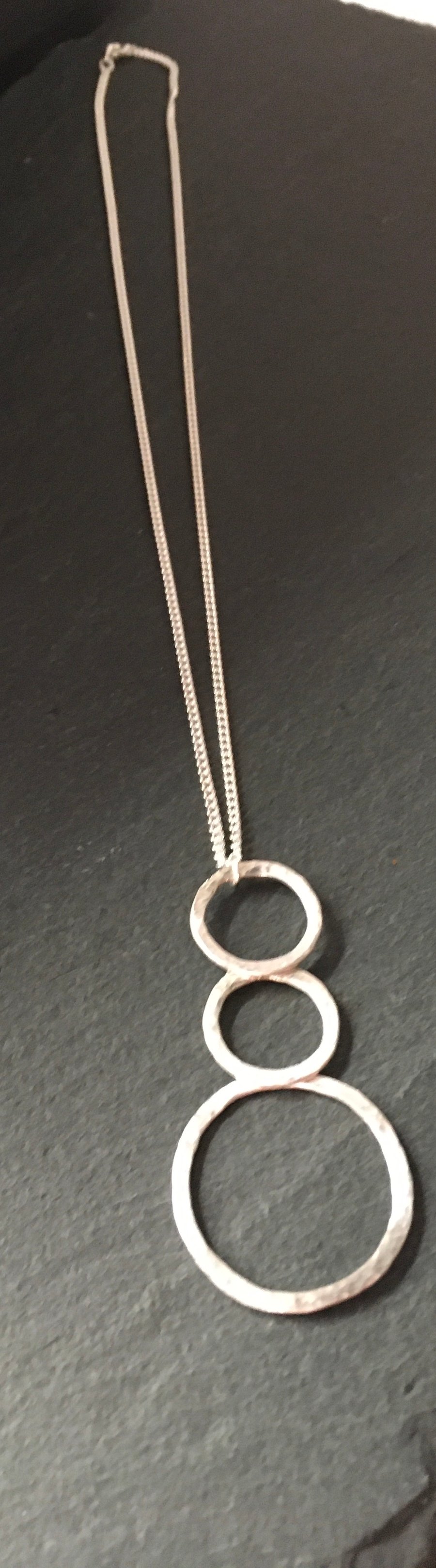 Circles Sterling Silver Necklace