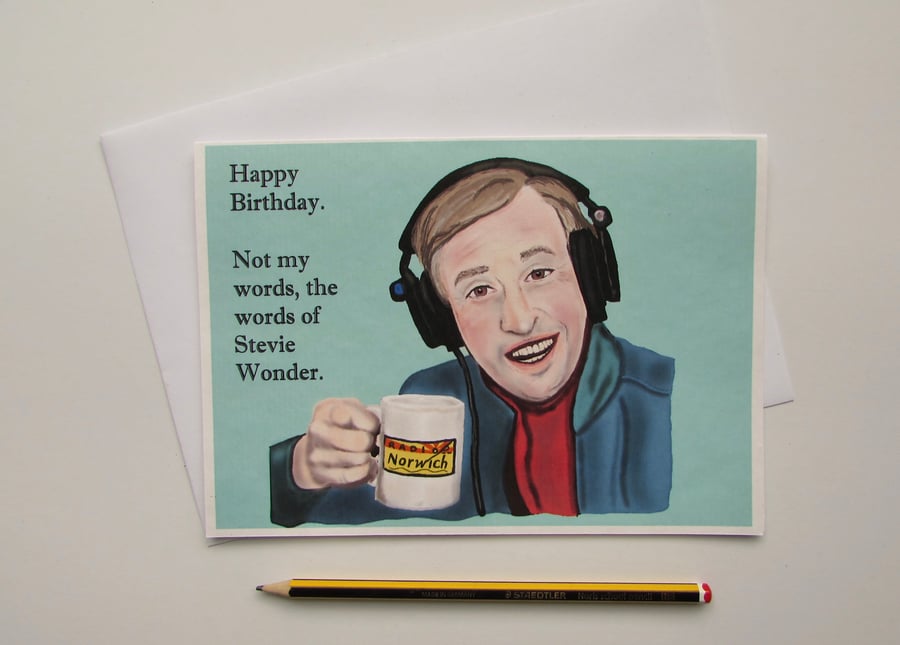 Recycled Hand Made Card Alan Partridge Inspired Birthday Card Funny Humour
