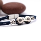 Bicycle chain link Paracord bracelet. 