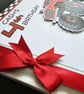 Monster trucks boys Birthday Guest book, red monster trucks birthday book - Image 2